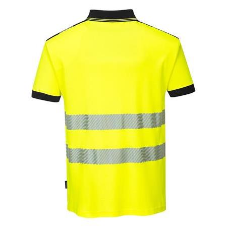 PORTWEST T180 - PW3 Hi-Vis Polo Gömlek S/S Sarı/Siyah