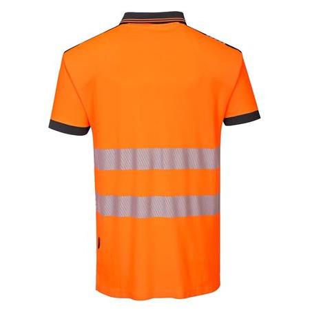 PORTWEST T180 - PW3 Hi-Vis Polo Gömlek S/S Turuncu/Siyah